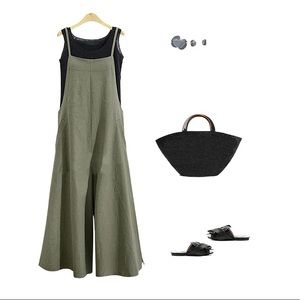 Cowoka Overalls Size Large BNWT- Army Green